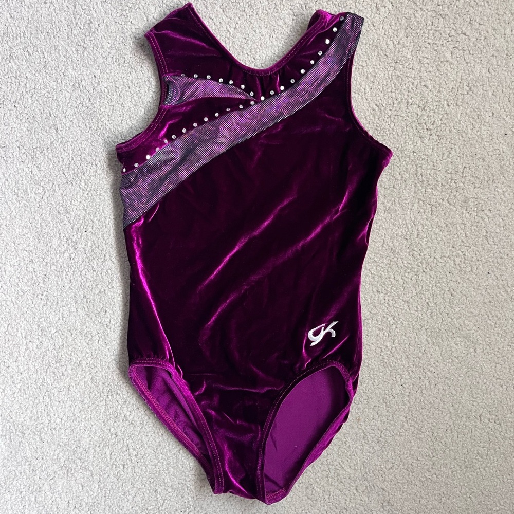 GK Purple Velvet Leotard